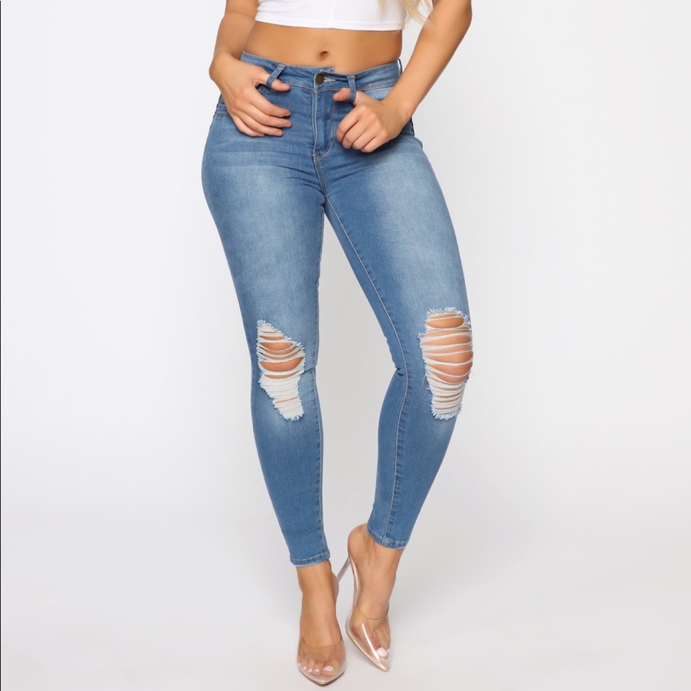 FashionNova Story Of My Life High Rise Jeans